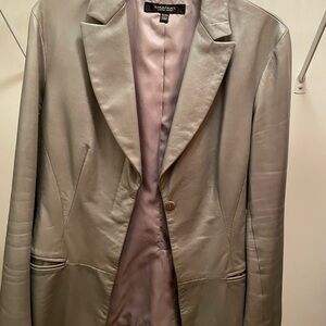 Emanuel Ungaro Gray Blazer with Notched Lapels